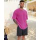thumbnail image 3 of Remera ADOREJOY XL rosa claro oversize vintage holgada, 3 of 9