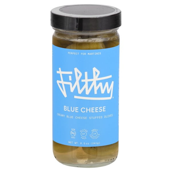 Filthy Blue Cheese Stuffed Olives 8 oz Jar olives produce Filthy