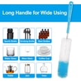 thumbnail image 4 of Bottle Brush Set, EEEkit 8pcs Bottle Cleaning Brush Set with Straw Brush, Long Handle Bottle Cleaner for Narrow Neck Bottles, Water Bottles, Wine and Beer Bottles, Blue, 4 of 7