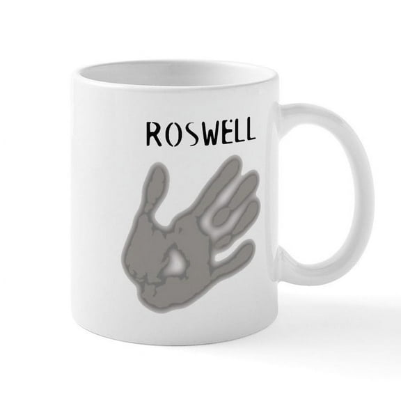 CafePress - Roswell Logo Merchandise Mug - 11 oz Ceramic Mug - Novelty Coffee Tea Cup