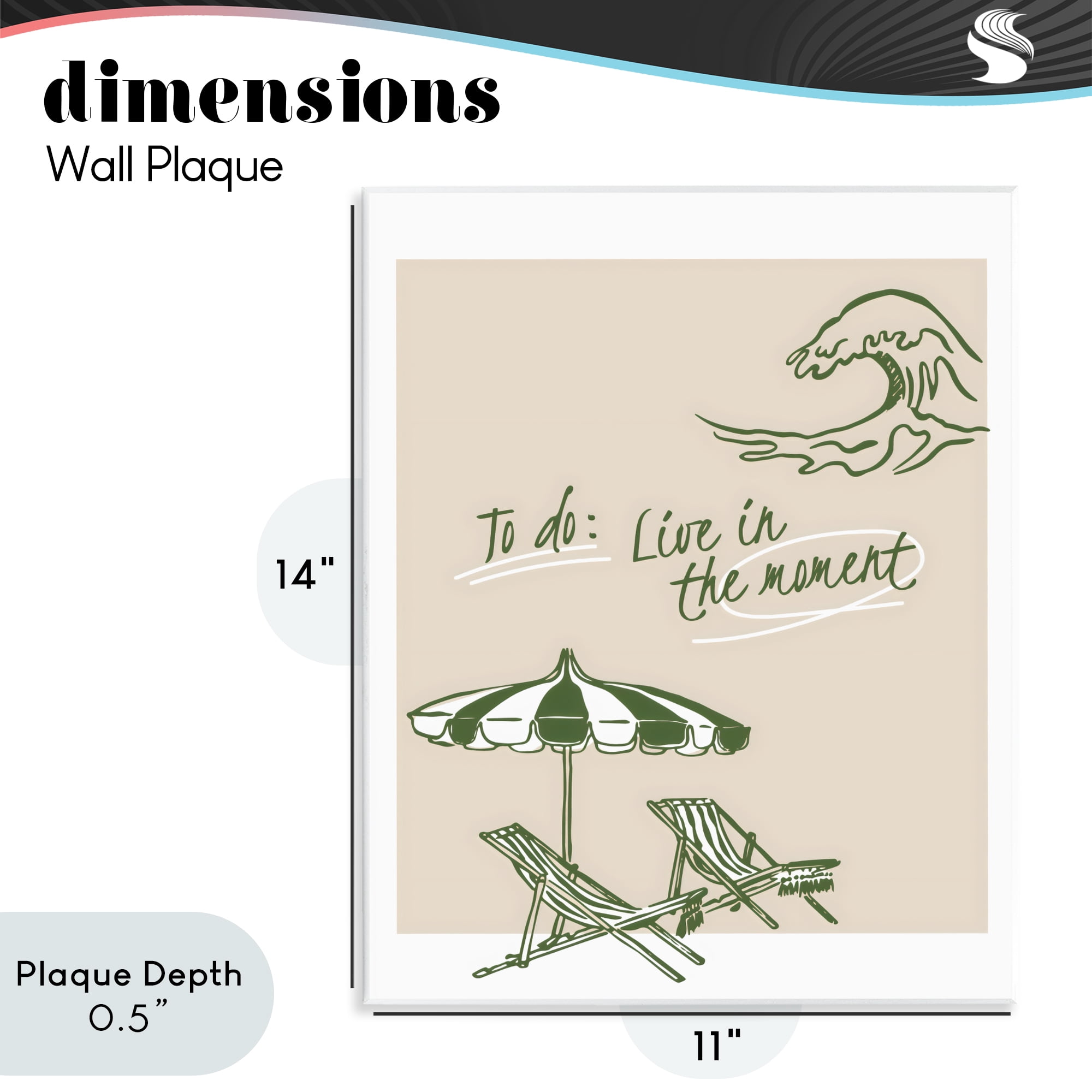 Stupell Industries To Do: Live In The Moment Wall Plaque Art, design by The Prints Vibe