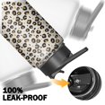 thumbnail image 5 of Leopard Print Insulated Stainless Steel Water Bottle with Straw & Cleaning Brush – 18 Oz | Leakproof, BPA-Free, 304 Stainless Steel, Wide Mouth, Travel Mug for Car, Gym, Office, 5 of 5