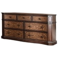 thumbnail image 4 of Benzara Eccentric And Stylish Two Toned Wooden Dresser, Warm Chestnut Brown, 4 of 5