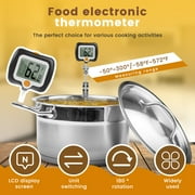 Digital Candy Thermometer with Pot Clip, 180° Rotating LCD Instant Read Food Thermometer for Deep Fry
