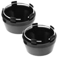 thumbnail image 1 of Shisuyan Weather Resistant Wheel Hub Center Caps Black For Car Enthusiasts 2Pcs, 1 of 9