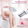 thumbnail image 5 of Glabrouse Skin Epilator - 2025 New Facial Epilator for Women with LED Light - Smooth Glide Epilators Hair Removal for Women Face/Arm/Pubic/Leg/Body/Finger/Bikini Area Electric Hair Remover Cordless, 5 of 8