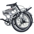 Uenjoy 20" 6 Speed Foldable Bicycle Folding Bike Shimano Hybrids,Sliver