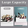 thumbnail image 5 of Makeup Organizer Countertop, Large Capacity Countertop Organizer for Vanity, Makeup Storage Box Organizer with Drawers Skin Care Holder for Dresser, Bathroom Counter, Desk & Countertop (White), 5 of 8