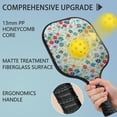thumbnail image 4 of Pickleball Paddles Set,Pioneer Flower Floral Print Pattern Fiberglass Surface Pickleball Racket Set with 2 Indoor Outdoor Pickleball Balls and Pickleball Bag,Pickle-ball Equipment, 4 of 6