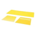 thumbnail image 4 of jiaping 3 Pieces Auto Body Filler Spreaders Putty Tool Flexible Edge Yellow for, 4 of 9