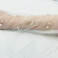 thumbnail image 6 of Wedding Extra Long Lace Pearl Chiffon Glove Tulle Summer Mesh Anti-uv Fingerless elegance Marriage Bride Party elbow Glove Women Wedding Pearl Tulle Weddin Gloves 21.7" Elbow Length Sheer Gloves, 6 of 6