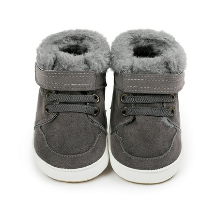 

Cathalem Shoe for Toddlers Babys Fashion Autumn Winter Boys High Top Cotton Shoes Toddler Shoes Toddler Girl Shoes Size 11 Grey 0 Months