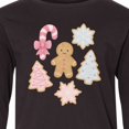 thumbnail image 4 of Inktastic Gingerbread Cookies and Christmas Candy Long Sleeve Youth T-Shirt, 4 of 5