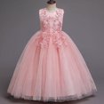 thumbnail image 2 of Vestido de novia largo para niños Vestido de princesa de malla abullonada Vestido de niña de 3 a 15 años Vestido de niña para niños Vestido de niña, 2 of 5