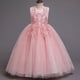 thumbnail image 2 of Vestido de novia largo para niños Vestido de princesa de malla abullonada Vestido de niña de 3 a 15 años Vestido de niña para niños Vestido de niña, 2 of 5