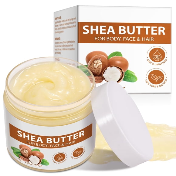 Crema de manos APUUFYQC Manteca de karité cruda orgánica 230 ml