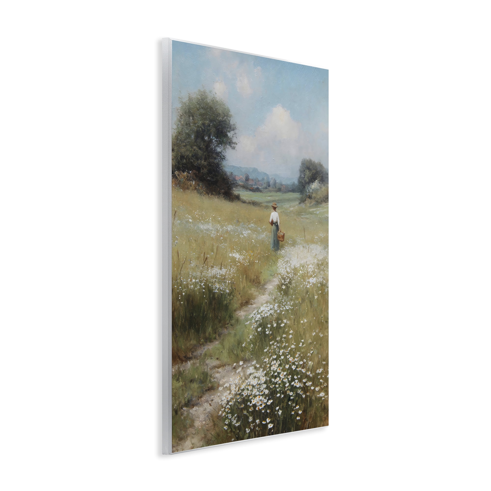 Stupell Industries Flower Gazing in Summer Meadow Wall Plaque Art, design by Petal Prints Design
