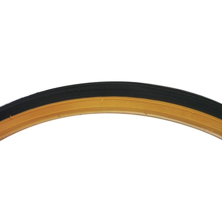 Steel Bike Tire - Kenda Street K40 Road Bike Tire 24x1 3/8 Blk/Tan Steel