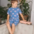 thumbnail image 4 of Balery Cute Poodle Dog Conjunto de Pijama Infantil de Manga Corta con Estampado – Ropa de Dormir de Algodón Suave-4X-Large, 4 of 6
