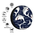 thumbnail image 4 of Logiee Angry Shark Print Spare Tire Cover, Universal Wheel Protectors,Waterproof Dust-Proof UV Sun Wheel Tire Cover,Fit for SUV, RV, Travel Trailer, Truck-15 inch, 4 of 6