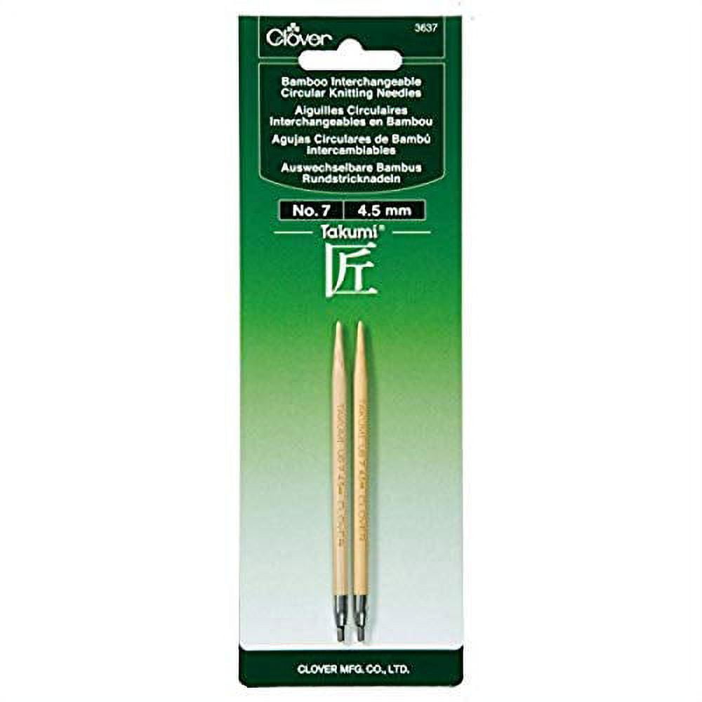Clover 48” Bamboo Size 7 Circular Knitting Needle Set by Clover