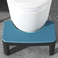 thumbnail image 1 of OULII Toilet Step Ergonomic Blue Footstool 1Set for Adults, 1 of 6