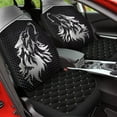 thumbnail image 4 of POLERO Silver Wolf Print Car Seat Covers,2 Pcs Auto Seat Cover for Front, Universal Elastic Vehicle Seats Cushion Automotive Interior Protection Accessories for Women, 4 of 7