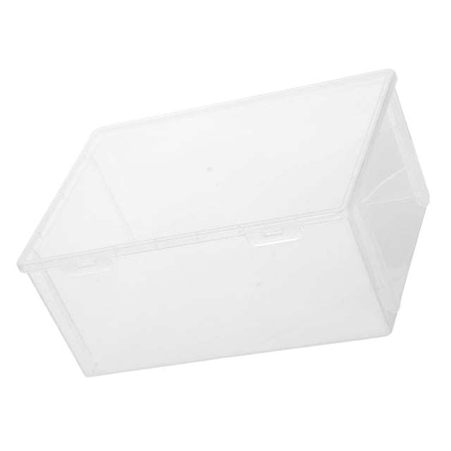 unbranded Organizador Plástico Transparente Para Cds Con Resistente Y Apilable Para Escritorio