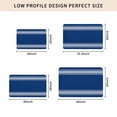 thumbnail image 4 of Blue Striped Door Mat Indoor Outdoor, Farmhouse Blue White Stripes Non Slip Welcome Mat with Rubber Backing, Absorbent Fabric Front Door Mats Entryway Rug for Home Patio Entrance 20"x31.5", 4 of 8