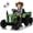 Emerald, variant on HappyToysWorld24V Kids Ride on Tractor with Trailer, 400W Powerful Motor, 3 Speeds, Parent Remote Control, LED Lights & Bluetooth Music, Power Display, Safety Belt, Electric Toy Car for Ages 3+
