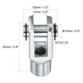 thumbnail image 2 of Unique Bargains Air Cylinder Rod Clevis End M12x1.25 Female Thread Y Connector, Silver 2 Pack, 2 of 5