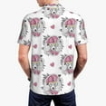 thumbnail image 3 of Balery Cartoon Poodle Dog Printed Men’s Short Sleeve Polo Shirt, Midweight Men's Shirt,Golf Polo shirts -3X-Large, 3 of 8