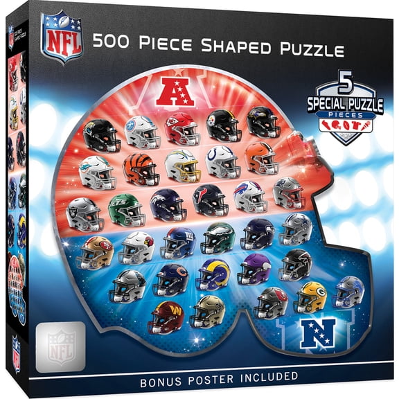 MasterPieces Jigsaw Puzzle for Adults - NFL Helmet Shaped 500 Pieces