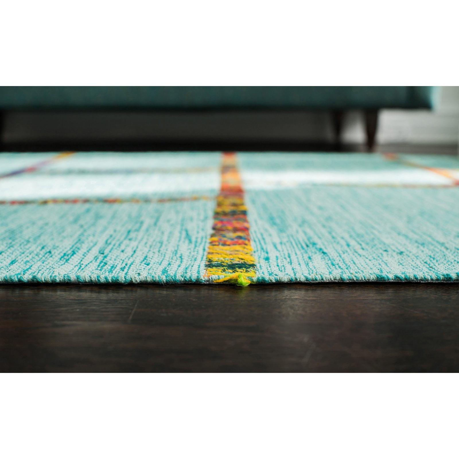 Anji Mountain Aditi Blue Flatweave Rug
