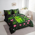 thumbnail image 3 of Castle Fairy Teens Cucumber Pickle Twin Bedding Sets,Love Heart Bedding Comforter Set, 3 of 8
