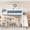 Blue, variant on Jopath Full size Loft Bed with Storage Shelves and Wardrobe, Solid Wood Loft Beds with Detachable Slide and Ladders for Boys Girls Blue and White