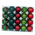 thumbnail image 1 of 40 adornos navideños colgantes de bolas con orificio para colgar, reutilizables, para el árbol de Navidad. Estilo D, 1 of 9