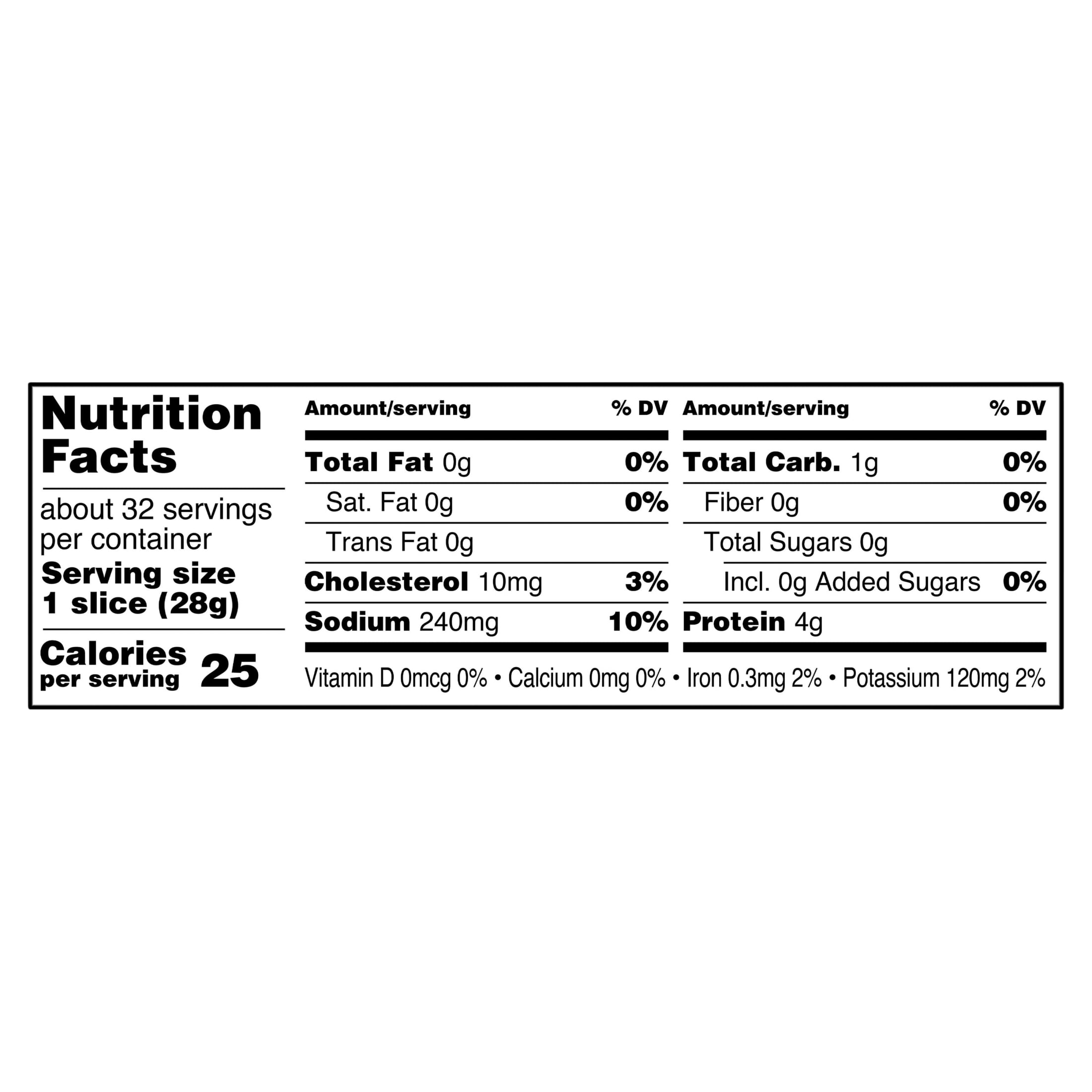 Great Value, Turkey Breast, 32 oz, Deli - Sliced