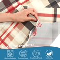 thumbnail image 3 of Yayeee Kitchen Curtains Tier Pair Light Filtering 27"x24" Rod Pocket Short Cafe Window Panel, Black Tartan, 3 of 7