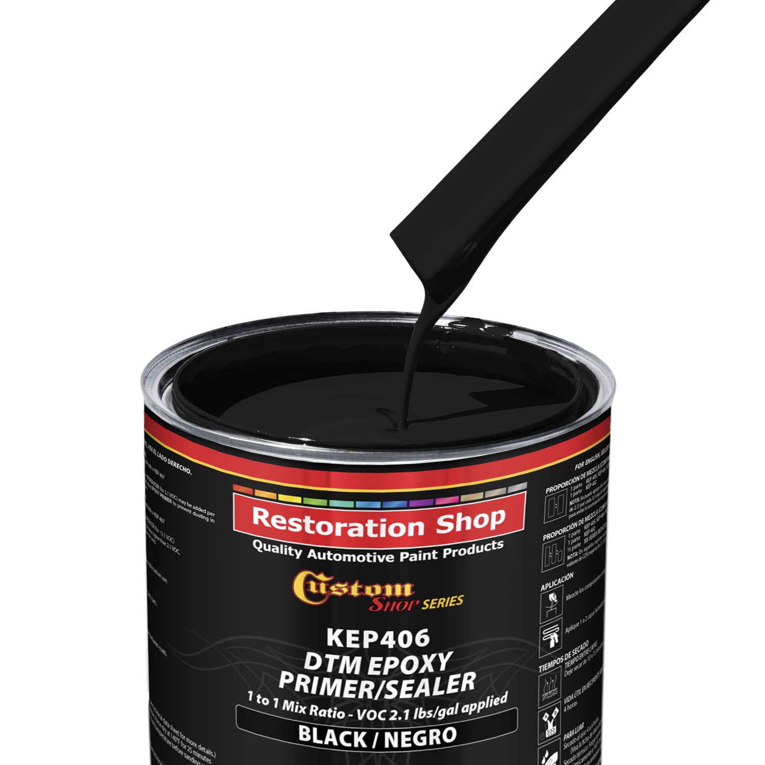 BLACK Epoxy Primer / Sealer 2.1 VOC (QUART KIT) Nepal Ubuy