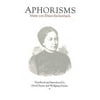 Aphorisms, Used [Paperback]