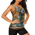 thumbnail image 2 of Haiem Charming Daisy Bouquet Art Printed Women's Workout Tank Top, Quick-Dry Sleeveless Gym Shirt, Breathable Lightweight Athletic Top for Running, Yoga, and Casual Wear-, 2 of 7