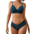 thumbnail image 4 of KISSGAL Lace Bra and Panty Set Sexy Lingerie Hook & Eye Underwear (No Padded）, 4 of 4