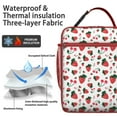 thumbnail image 3 of Sac à Lunch Cerise – Motif de Fruits Cerises Rouges Mignon Design Esthétique pour Amateurs de Cerises Illustration d'Art de Bonbons Rose Doux Sac Isotherme Réutilisable, 3 of 3