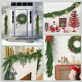 thumbnail image 5 of 5ft Artificial Christmas Garlands- Real Touch Norfolk Pine Garland Faux Greenery Fake Garland for Holiday, Fireplace, Mantle, Indoor Decor, 5 of 5