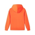 thumbnail image 4 of Xudanell Kids 100% Cotton Hoodie for Boys & Girls - Soft, Durable Everyday Pullover Sweatshirt for 4–12 Years Orange,Size 3-4 Years, 4 of 5