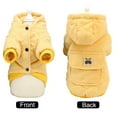 thumbnail image 3 of Dog Sweaters for Small Dogs, Fleece Cat Hoodie Clothes, Spring Winter Cute Warm Puppy Sweater, Pet Doggie Sweater(Yellow) - XXL, 3 of 7