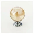 thumbnail image 2 of Poignée de Meuble en Verre Cristal Base Dorée Boutons de Cuisine Transparents Placard Garde-Robe, 2 of 7