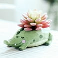 thumbnail image 2 of SweetCandy Wish you have a nice day Blue Whale Resin Succulent Planter Pots for Office House Balcony Landscape Creative Decorative Flower Pots 5.35x4.02x3.11in, 2 of 7