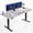 Dark Gray/Black, variant on VIVO Electric 71" x 30" Stand Up Desk Workstation, Black Table Top, Black Frame